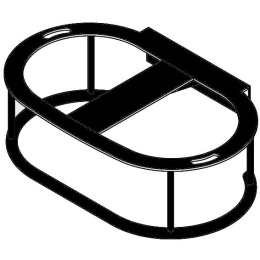 Структура подвесная металлическая AeT CURVY цвет черный матовый A503V1105