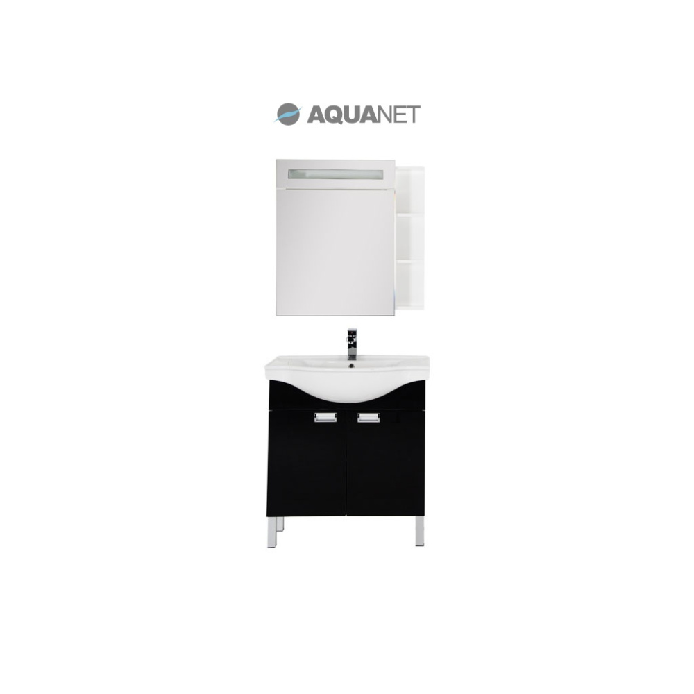 Мебель для ванной Aquanet Адель 80 черный