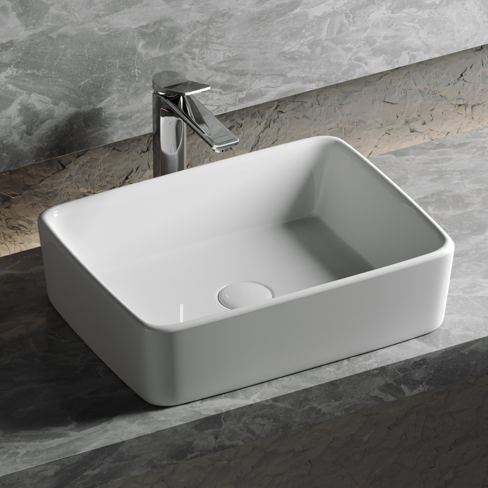 Накладная раковина Ceramicanova Element CN6037 прямоугольная 48 см