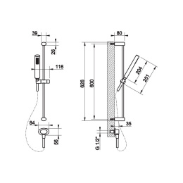 Душевой гарнитур Gessi Ovale (23142#031) хром