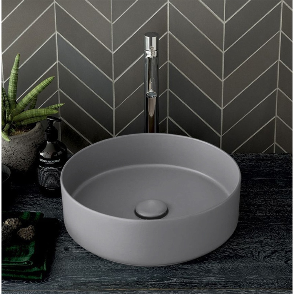 Ceramica CIELO Shui Comfort SHCOLAT40 BR - Раковина накладная Ø 40 см Brina