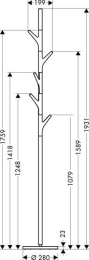 Вешалка для полотенец 42270000 Hansgrohe Axor Massaud