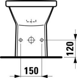 Биде Laufen Living 3243.1 напольное