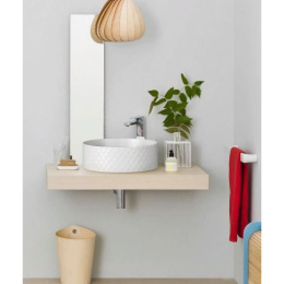 Раковина накладная 44 см ArtCeram Rombo (OSL009 17 00) черный матовый