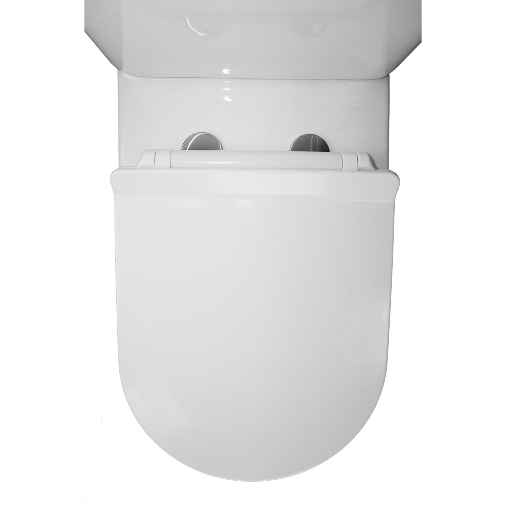 Унитаз-компакт Azario FRETTA ROUND (AZ-1217 + AZ-1216-G) Белый