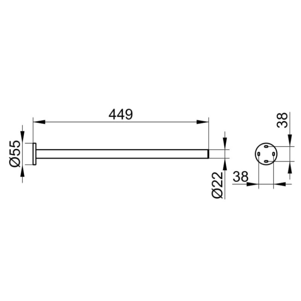 Держатель полотенца Keuco Plan 14920370000, черный