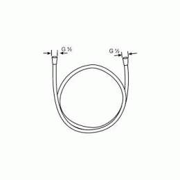 Фото Душевой шланг Kludi Supara (6107205-00) хром