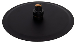 Фото Remer 357UFM25NOX Душевая головка с шарнирным соединением, 25 см черный матовый