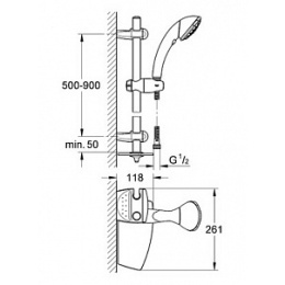 Душевой гарнитур Grohe Movario (28571000) хром