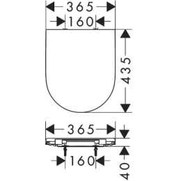 Сиденье для унитаза Hansgrohe GladeLake S (60111450) белый