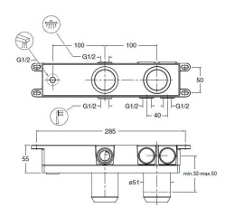 Фото Cristina SC14751 Внутренний механизм смесителя
