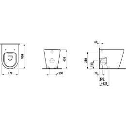 Напольный унитаз Laufen Kartell 8233360000001