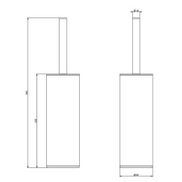Фото Ёршик для унитаза Gessi Emporio 38953#031 напольный, хром