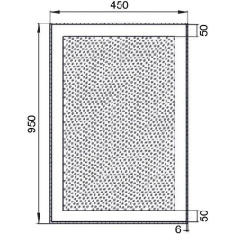 Зеркало Aquanet Алассио 4595 LED