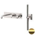 Смеситель для ванны Remer Element ET53D2WBBG, золото брашированное