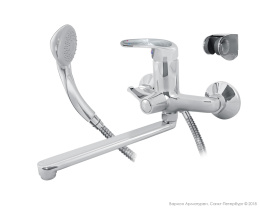 Фото Смеситель для ванны/раковины KARAT СЕРЕБРО NEXT Варион 9024923