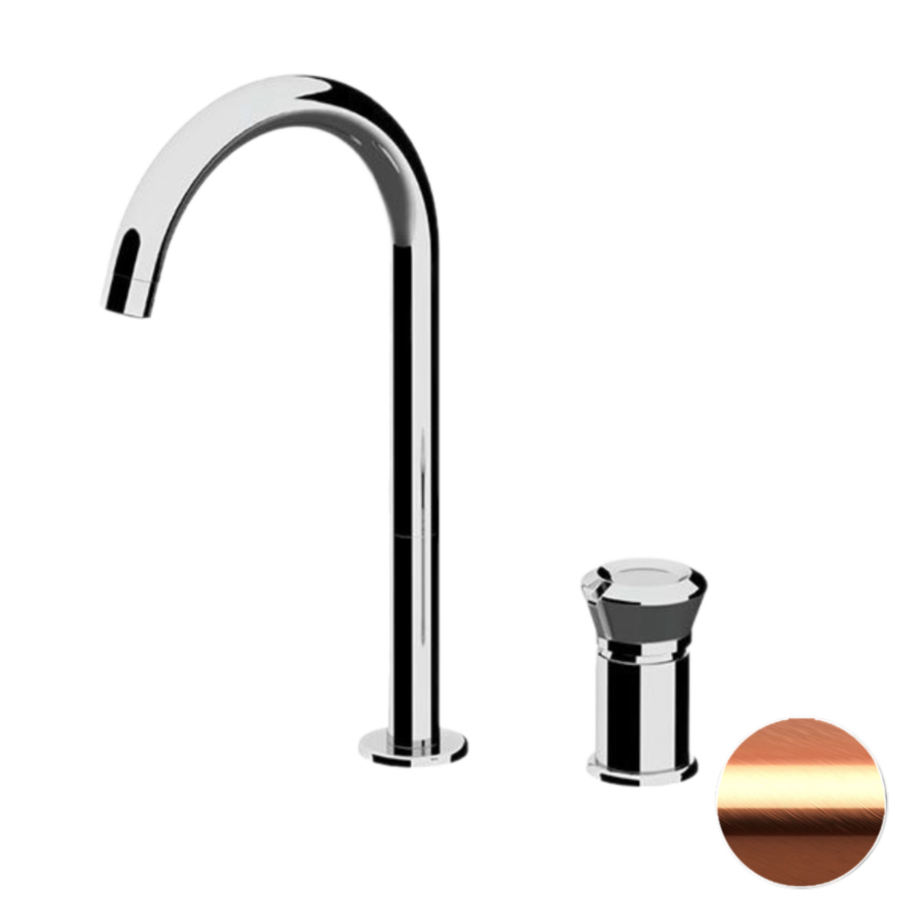 Фото Смеситель для раковины Remer Element ET57LRP, медь брашированная