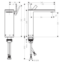 Axor MyEdition 47020600 Смеситель для раковины