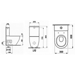 Laufen Pro 8.2595.2.000.000.1 Крышка сиденье для унитаза микролифт
