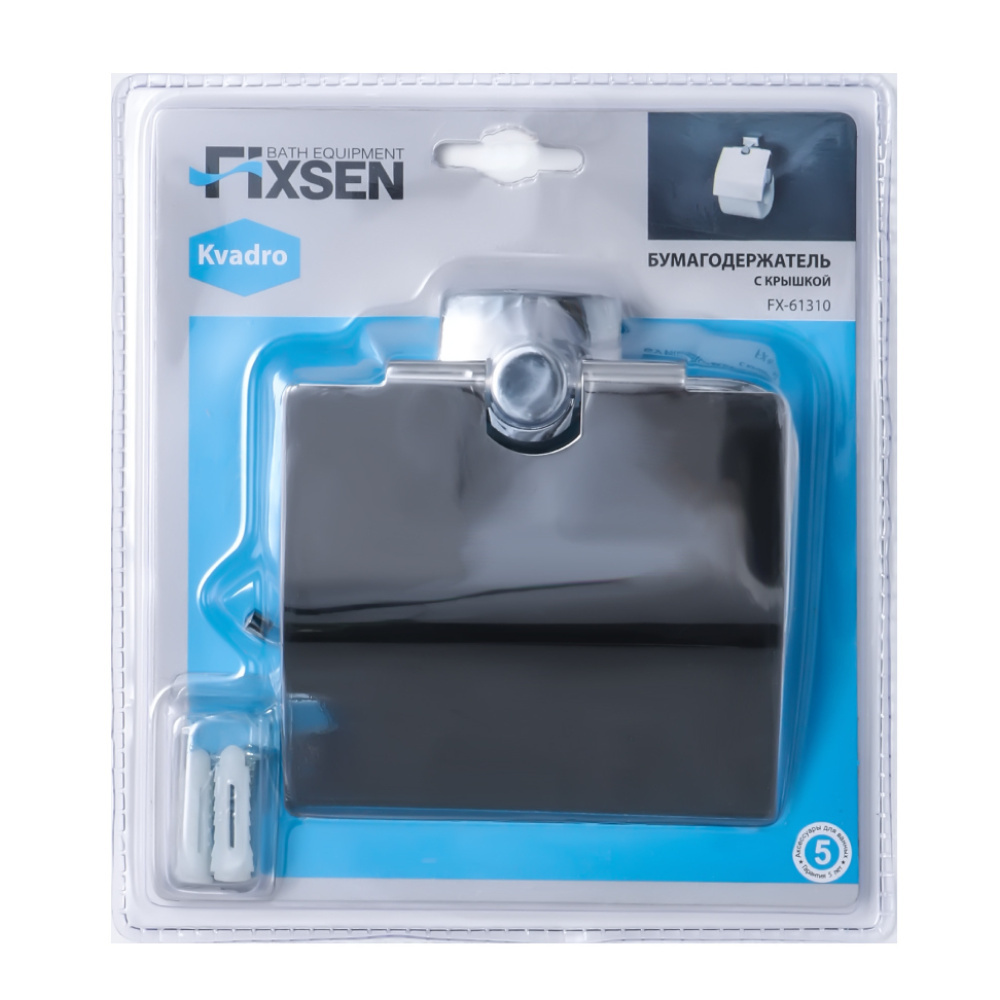Держатель туалетной бумаги FIXSEN Kvadro (FX-61310) хром