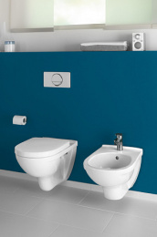 Villeroy & Boch O.Novo 546000R1 Биде подвесное на 1 отверстие, альпийский белый, CeramicPlus