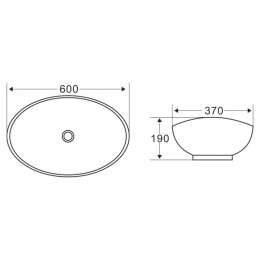 Накладная раковина BelBagno BB1087