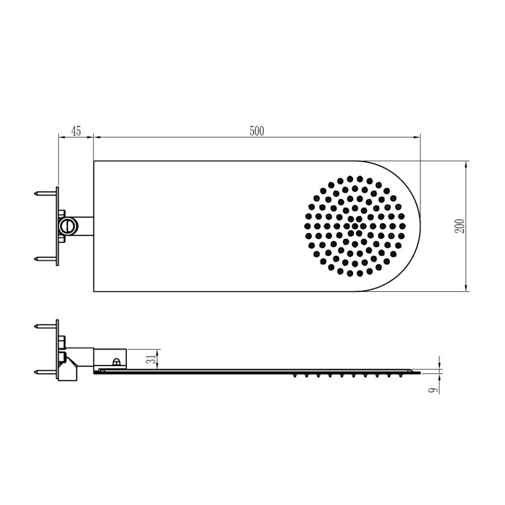 Верхний душ RGW Shower Panels 21140631-01