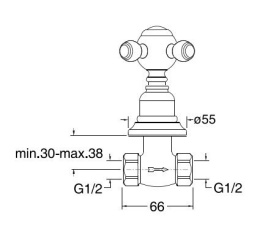 Фото Cristina Parigi PG62051 Запорный вентиль