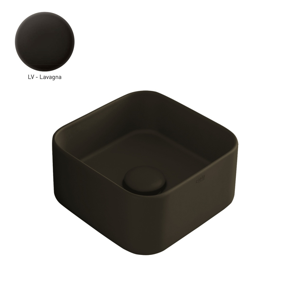 Ceramica CIELO Shui Comfort MILAQ LV - Раковина накладная Minimo 25*25 см Lavagna