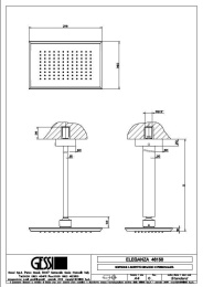 Фото Верхний душ Gessi Eleganza (46150#031) хром
