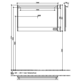 Зеркало 988502BM VILLEROY&BOCH Central Line, 1250 x 810 x 150 мм