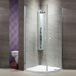 Душевой уголок Radaway Eos PDD 100x100 профиль Хром стекло Интимато 37623-01-12N