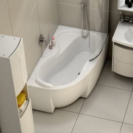 Акриловая ванна 160x95 Ravak (C581000000), асимметричная, угловая