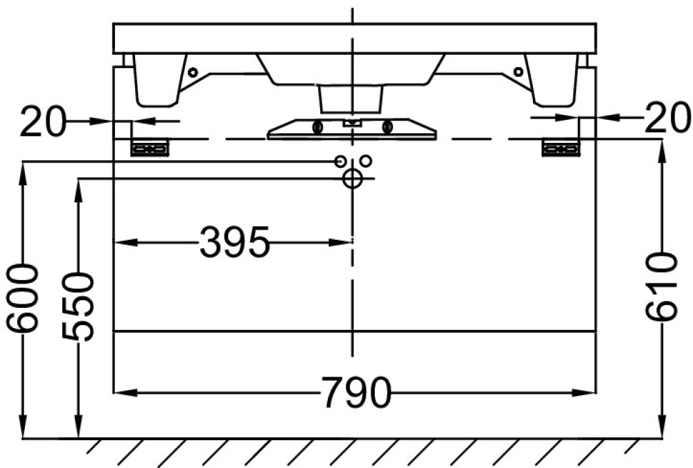 Фото Мебель для раковины 80 см Jacob Delafon EB1135-G95