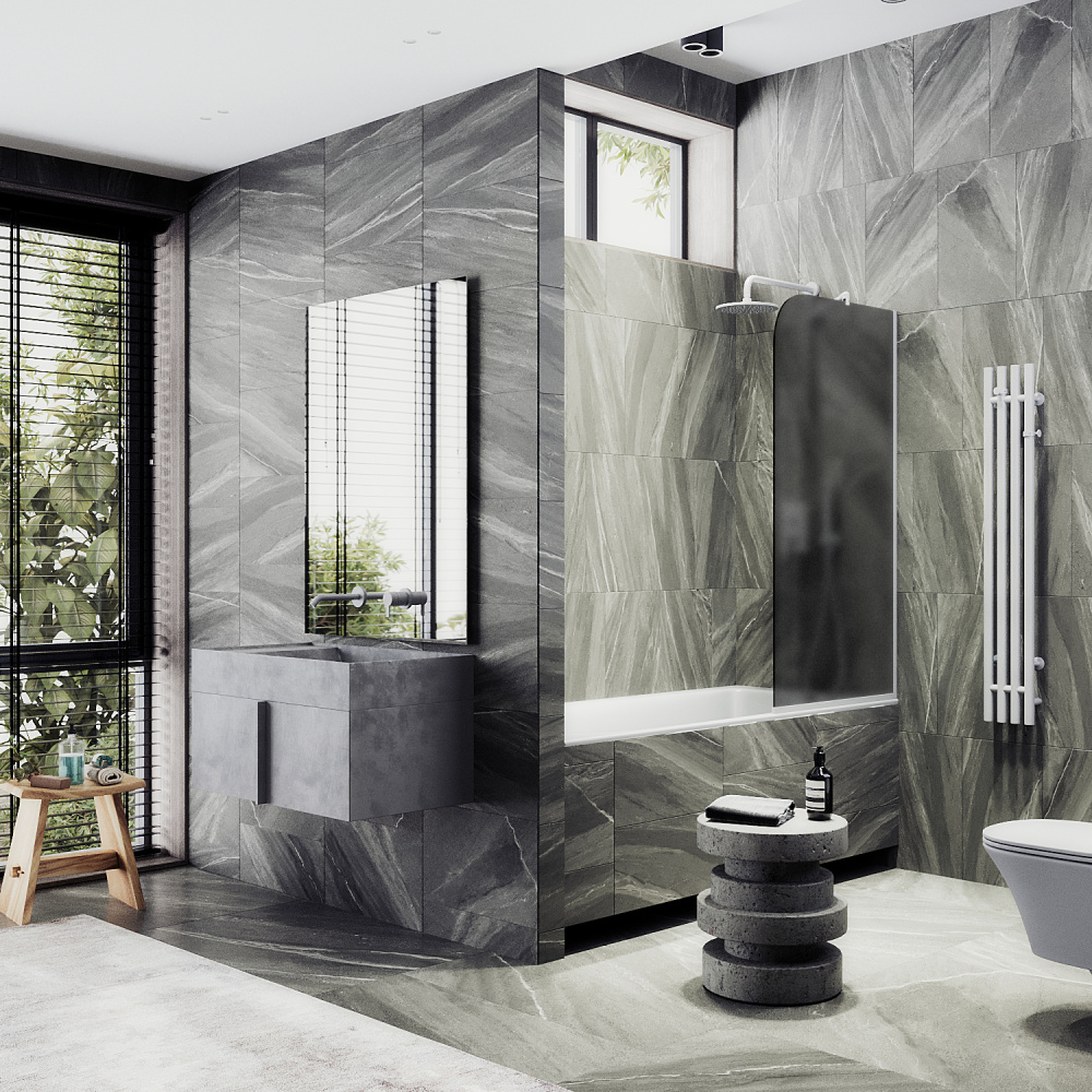 Фото Шторка на ванну Maybah Glass MGV-85-1у в узком профиле
