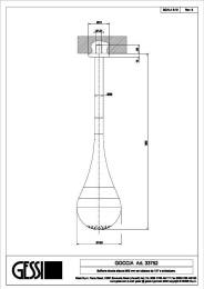 Верхний душ Gessi Goccia (33752#031) хром