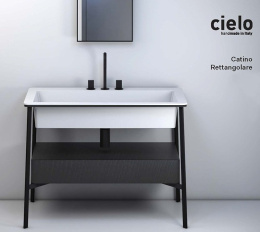 Фото Ceramica CIELO CATINO RETTANGOLE CALAR Agave/1 hole Раковина врезная 110 * 54 см (Agave)