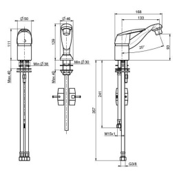 Carlo Frattini Serie 2 F3200CR Смеситель для парикмахерской
