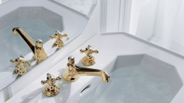 Фото Смеситель для раковины Kludi Adlon (510460520) хром золото