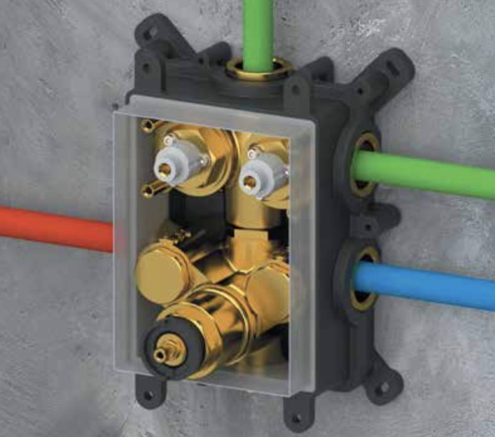 Фото Скрытая часть на 2 выхода Remer Thermobox RRBOX99D2