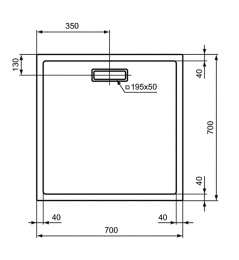 Поддон душевой Ideal Standard Ultra Flat New T4465V1 70 x 70 см ультратонкий, квадратный, белый мато
