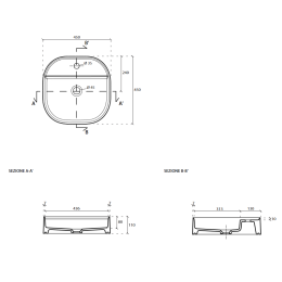 Раковина накладная Galassia Smart (7403) (45x45 см)