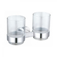 Два стакана для зубных щеток с держателем Wonzon&Woghand First (WW-8428) Хром