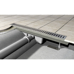 Водоотводящий желоб AlcaPlast (APZ1SMART-LINE-550) серый
