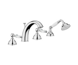 Фото Смеситель на борт ванны Webert Alexandra AL730101 Хром/кристаллы Swarovski