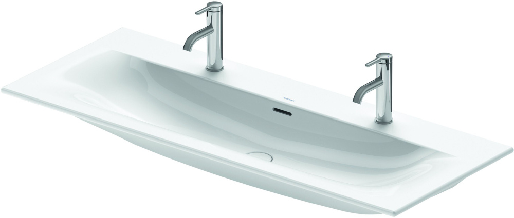 Фото Умывальник 123 см Duravit Viu 2344120058, белый