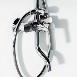 Душевая система со смесителем Damixa Jupiter (977740000) хром