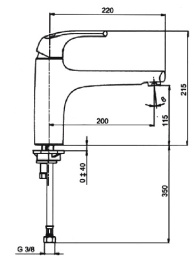 Фото Смеситель Jacob Delafon Nateo E76251 для кухни с неповоротным изливом