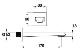 Фото Излив для ванны BelBagno Arlie ARL-BC-CRM