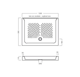 Душевой поддон Hatria Drop (Y0KC01) белый